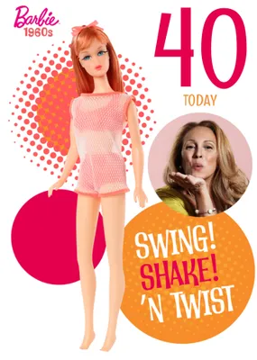 Barbie Swing Shake 'N Twist Photo Upload Birthday Card
