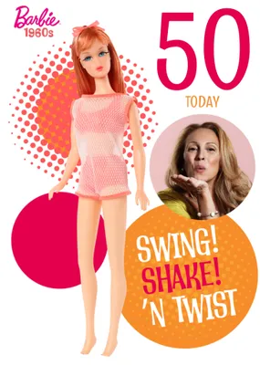 Barbie Swing Shake 'N Twist Photo Upload Birthday Card