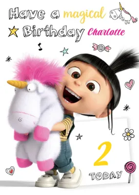Despicable Me Personalised Birthday Card