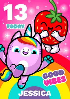 Pinata Smashlings Good Vibes Birthday Card