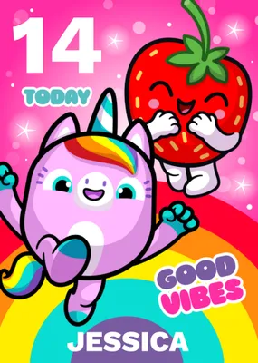 Pinata Smashlings Good Vibes Birthday Card