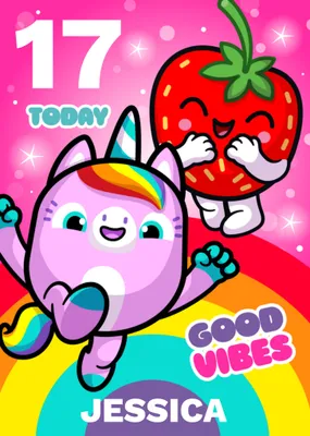 Pinata Smashlings Good Vibes Birthday Card