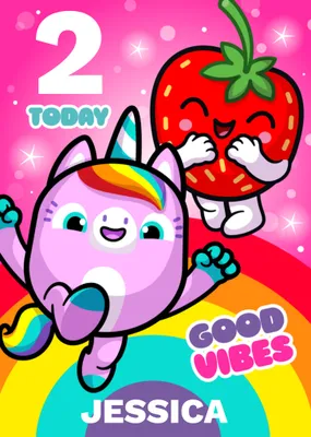 Pinata Smashlings Good Vibes Birthday Card