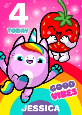 Pinata Smashlings Good Vibes Birthday Card