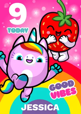 Pinata Smashlings Good Vibes Birthday Card