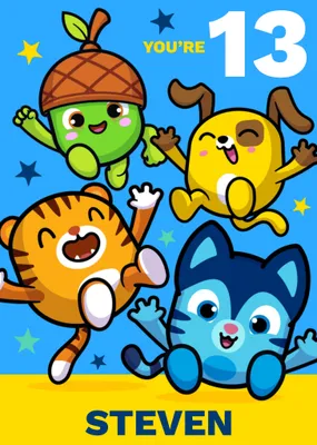 Pinata Smashlings Birthday Card