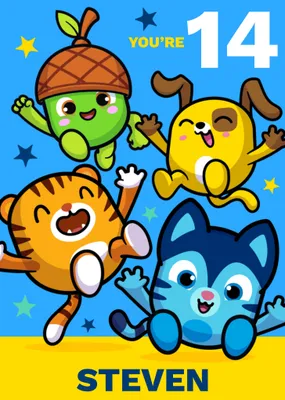 Pinata Smashlings Birthday Card