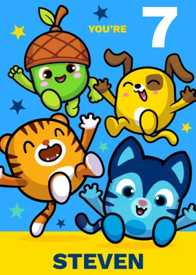 Pinata Smashlings Birthday Card