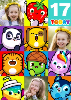 Pinata Smashlings Photo Upload Birthday Card