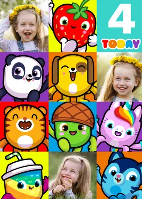 Pinata Smashlings Photo Upload Birthday Card