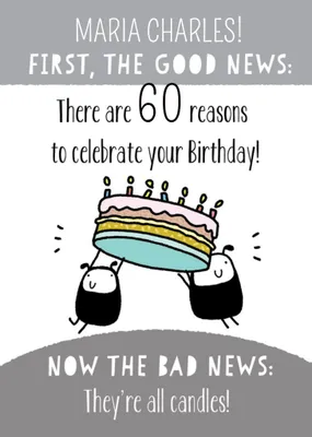 Fun Illustrative Birthday Cake Birthday Card