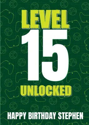 Xbox Level Unlocked Birthday Card