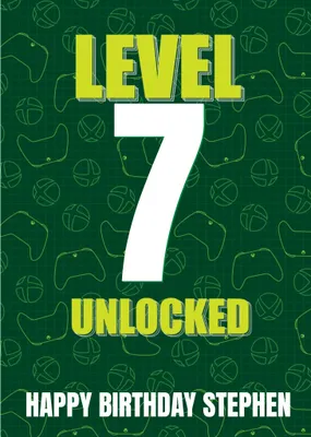 Xbox Level Unlocked Birthday Card