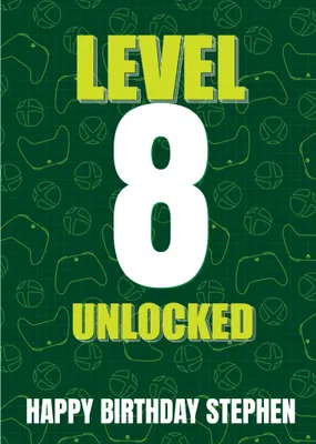 Xbox Level Unlocked Birthday Card