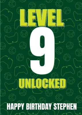 Xbox Level Unlocked Birthday Card