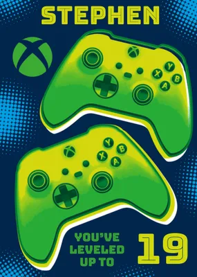Xbox You've Leveled Up Birthday Card