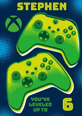 Xbox You've Leveled Up Birthday Card