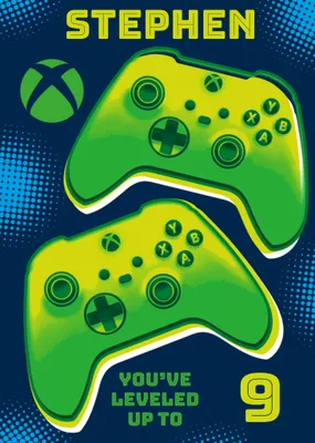 Xbox You've Leveled Up Birthday Card