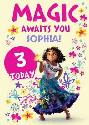 Ecanto Magic Awaits You Personalise Age Birthday Card