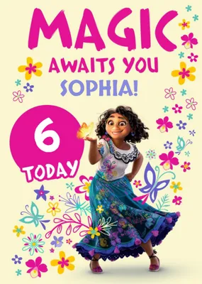 Ecanto Magic Awaits You Personalise Age Birthday Card