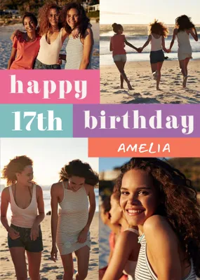 Photo Upload Personalised Birthday Card