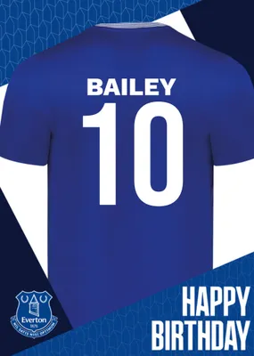 Everton Birthday Card