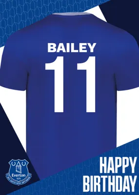 Everton Birthday Card