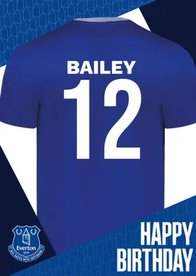Everton Birthday Card