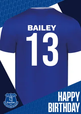 Everton Birthday Card