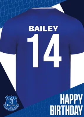Everton Birthday Card