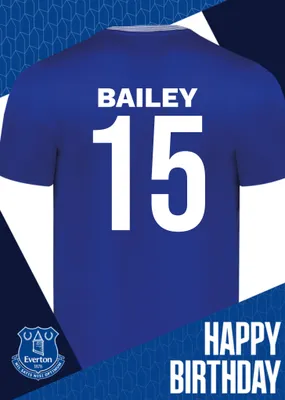 Everton Birthday Card