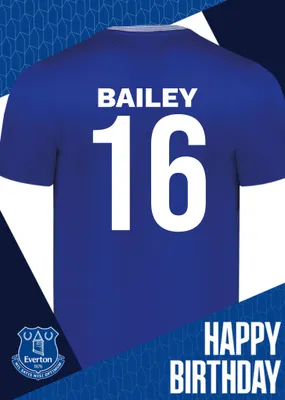 Everton Birthday Card
