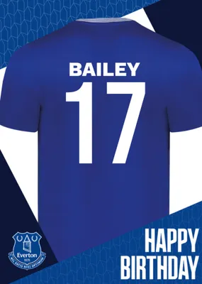 Everton Birthday Card