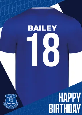 Everton Birthday Card