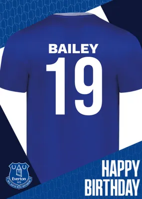 Everton Birthday Card