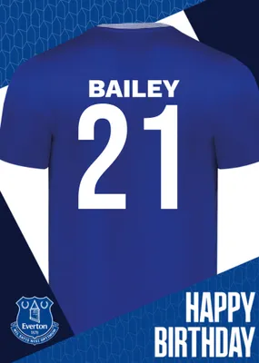 Everton Birthday Card