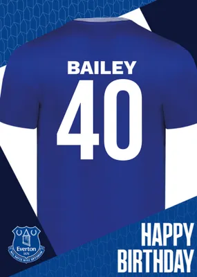 Everton Birthday Card