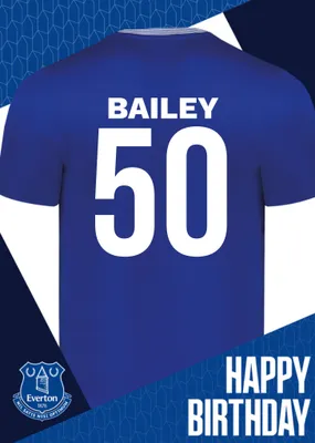Everton Birthday Card