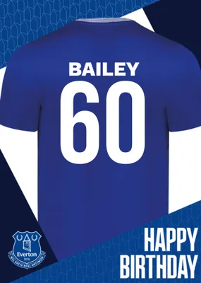 Everton Birthday Card