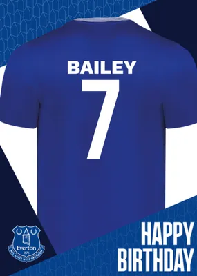 Everton Birthday Card