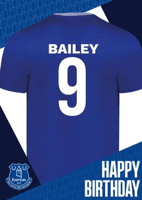 Everton Birthday Card
