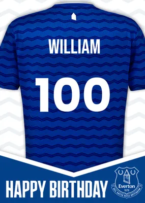 Everton Birthday Card