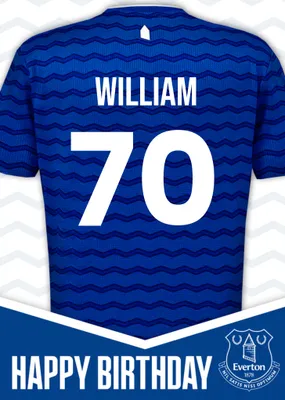 Everton Birthday Card