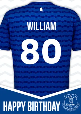 Everton Birthday Card
