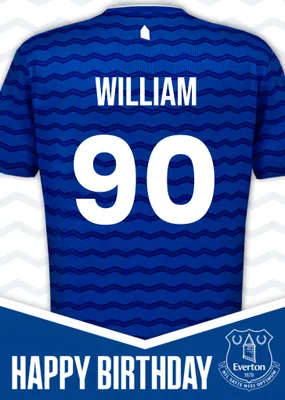 Everton Birthday Card