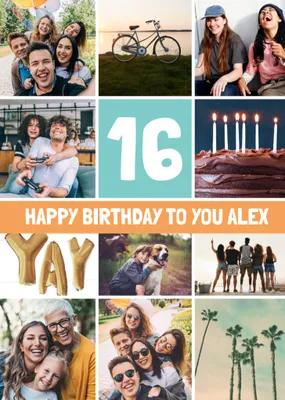 Happy Birthday To You Photo Upload Card