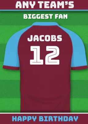 Football Legends Birthday Card