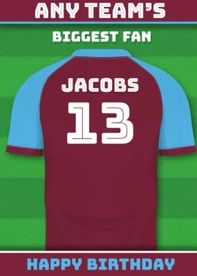 Football Legends Birthday Card