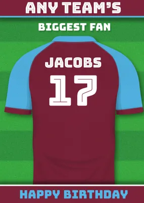 Football Legends Birthday Card