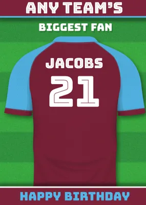 Football Legends Birthday Card